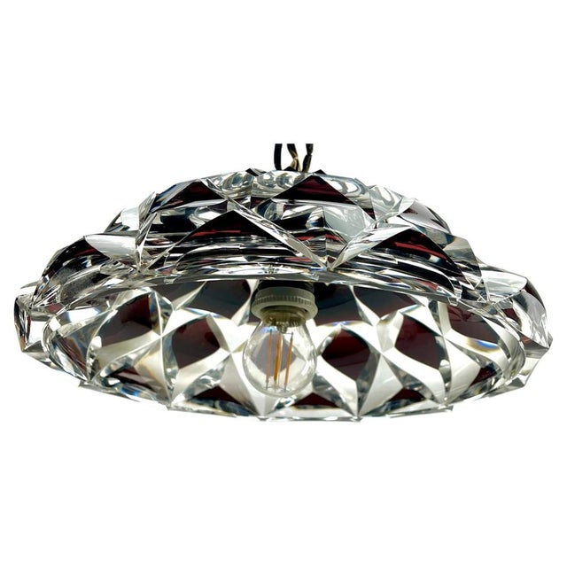 Art Nouveau Hanging Lamp from Val Saint Lambert, 1930s For Sale - Image 10 of 18