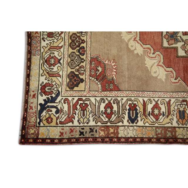 Vintage Turkish Rug 4'4" x 6'8" For Sale - Image 4 of 7