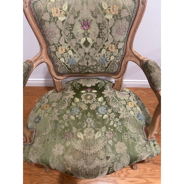 Wood Pairs of Late 20th Century Upholstered Chairs For Sale - Image 7 of 11