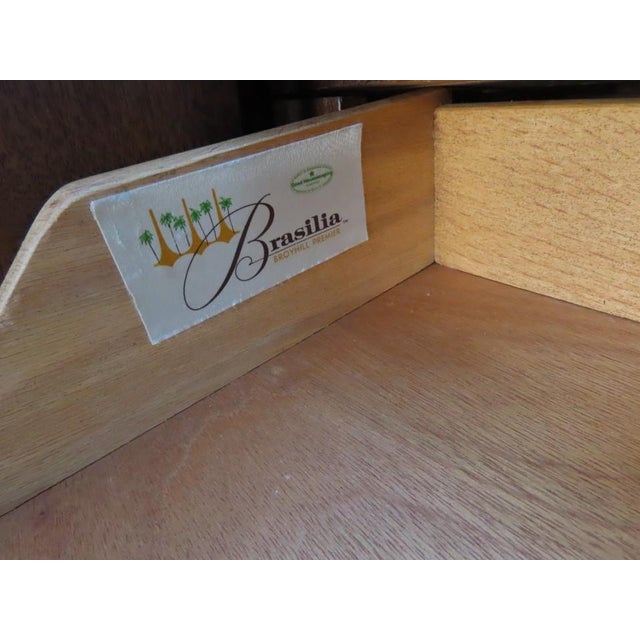 Broyhill Brasilia Two Part Room Divider Wall Unit Shelf 6397 For Sale - Image 10 of 17