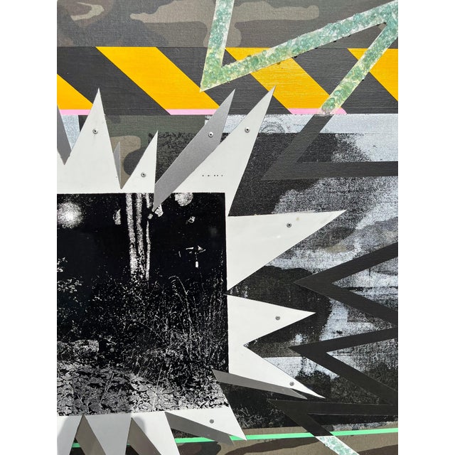 Ryan Humphrey, Outsider Ryan Humphrey Street Art Collage, Large Painting Jackson Pollock Photo For Sale - Image 10 of 14