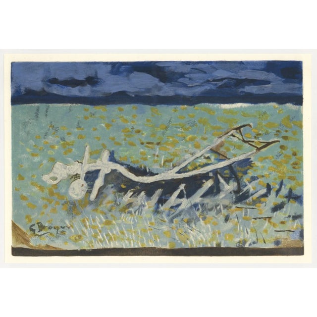 Artist: Georges Braque Country: France Title: La Charrue Medium: Lithograph signed in the plate Paper Size: 8 x 10 inch...