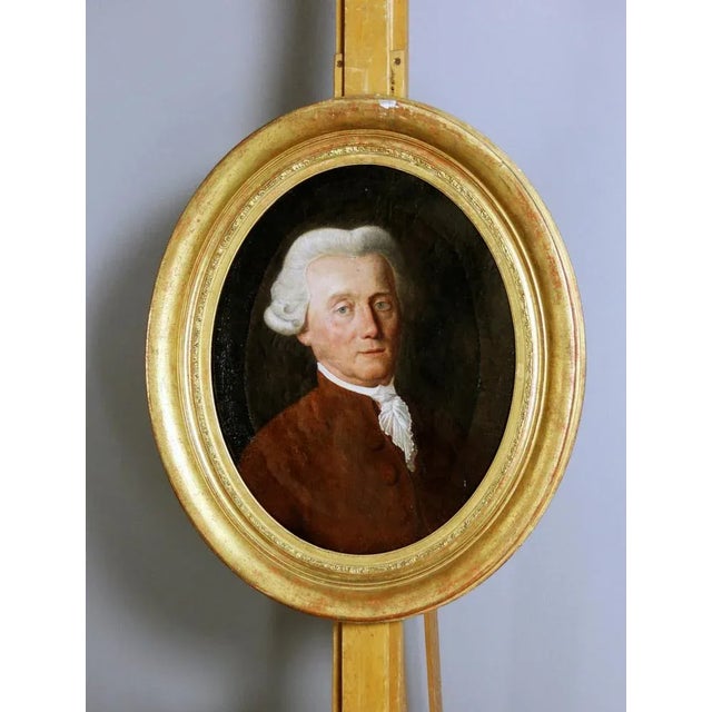Gentleman's Portrait, 1700s, Oil on Canvas, Framed For Sale - Image 3 of 8