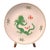 Vintage Meissen Porcelain Wall Plate – Green Ming Dragon Motif, C. 1970s For Sale