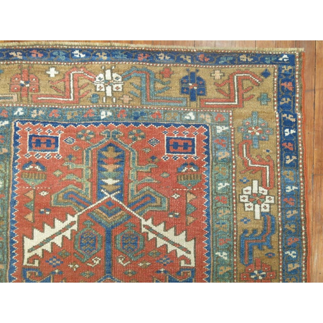 1930s Antique Persian Heriz Runner For Sale - Image 5 of 6