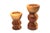 Vintage Mid Century Handmade Wooden Candle Holders - a Set For Sale - Image 4 of 10