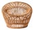 Easy Chair in Cane, Fabric and Rattan by Franco Albini, 1950s For Sale