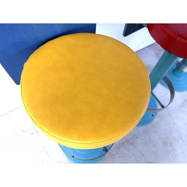 Vintage Industrial Bar Stools, United States, 1980s, Set of 4 For Sale - Image 6 of 14
