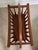 Mid 20th Century Canterbury Style Oak Magazine Rack/Newspaper Stand For Sale - Image 4 of 5