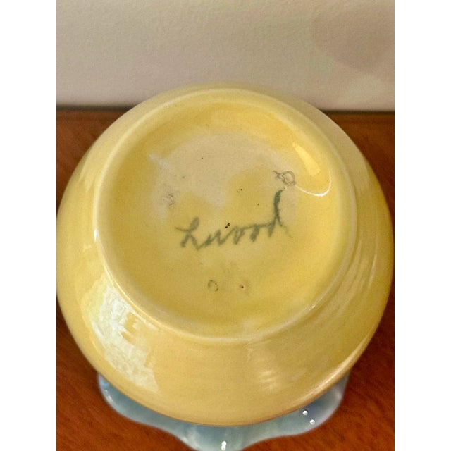 Yellow Colorful Scalloped Vase For Sale - Image 8 of 8