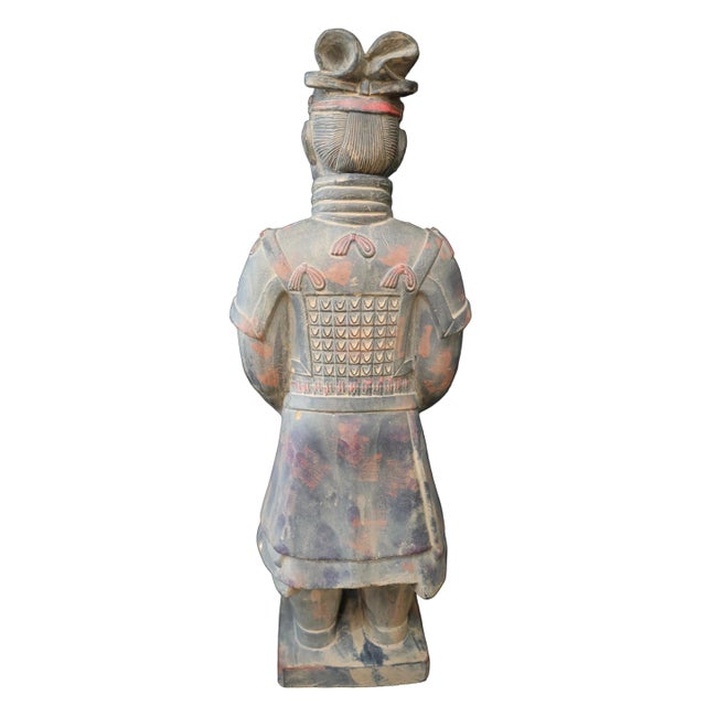 Early 21st Century Terracotta Warrior Replica High Ranking Officer Statue For Sale - Image 5 of 10