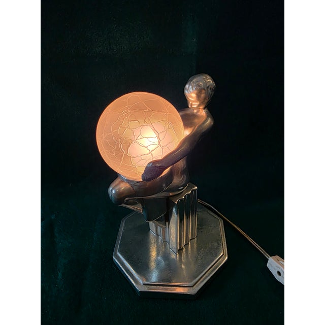 1970s Art Deco Accent Lamp For Sale In New York - Image 6 of 9