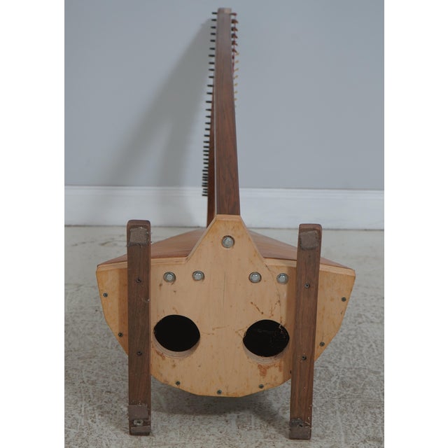 Studio Crafted Walnut Celtic Lever Harp For Sale - Image 17 of 17