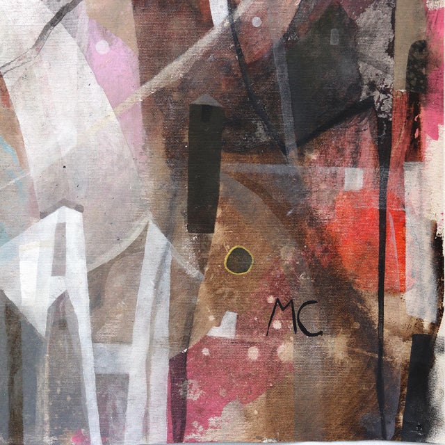 Abstract Lucky Road - Large Original Contemporary Abstract Landscape Acrylic Painting on Canvas by Maria C Bernhardsson For Sale - Image 3 of 6