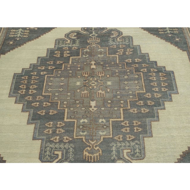 Turkish Oushak Rug 10'11" x 13'7" #18688 For Sale In Houston - Image 6 of 8
