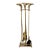 Vintage French Brass Horse Head Fireplace Tool Set, Jansen Style, 1940s For Sale