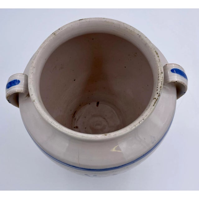 Late 19th Century Pot With Blue Flowers For Sale - Image 9 of 11