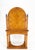 Wood Burl Wood Biedermeier Dressing Table Mirror Matching Chair Cane Seat Mint! For Sale - Image 7 of 18