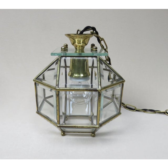 Metal Art Nouveau Octagon Ceiling Light in the style of Adolf Loos For Sale - Image 7 of 18