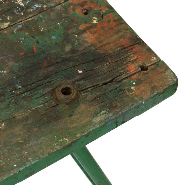 Industrial Green Workbench, 1950s For Sale - Image 16 of 18