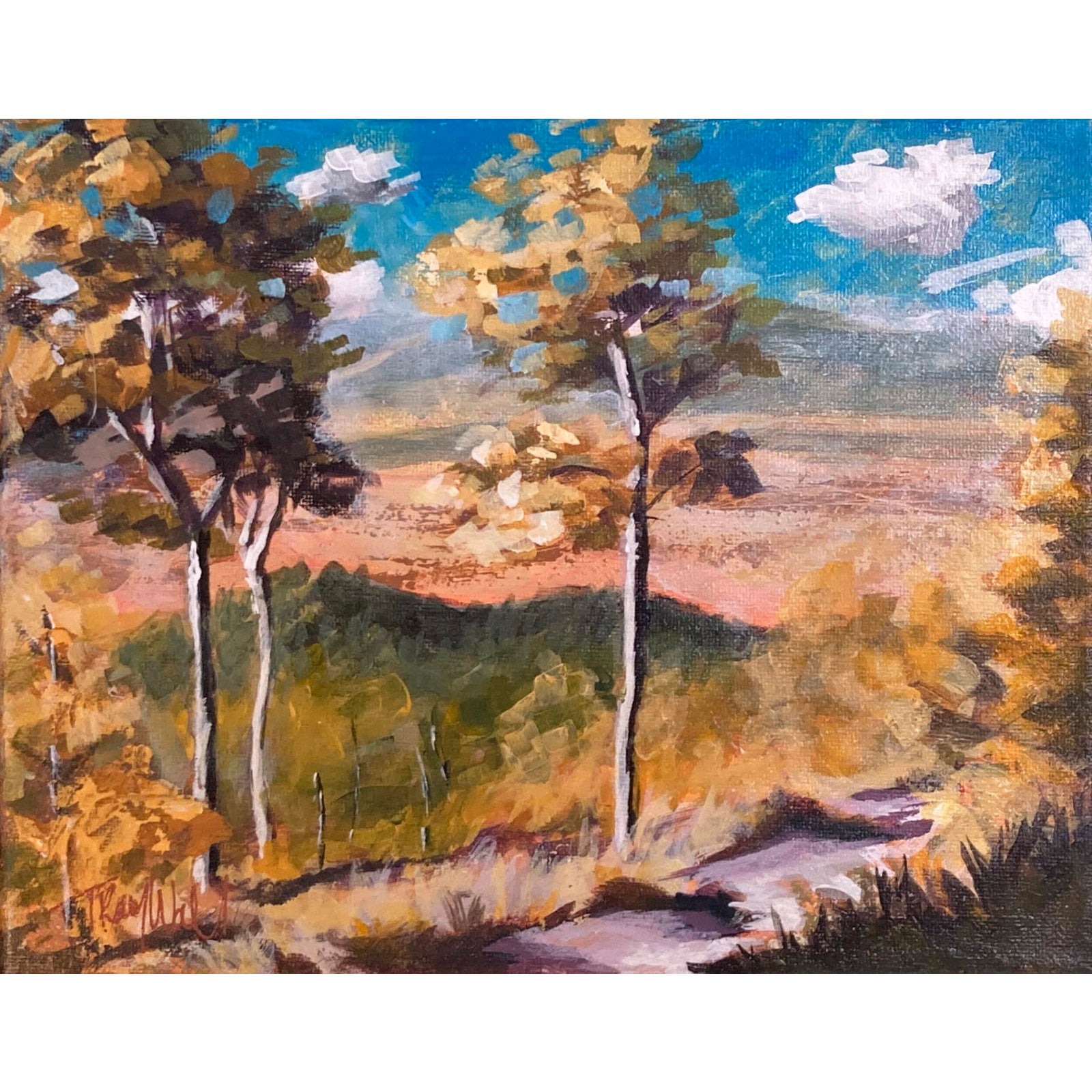 Kenosha Colors by Tracy Wall | Mixed Media on Canvas Landscape with ...