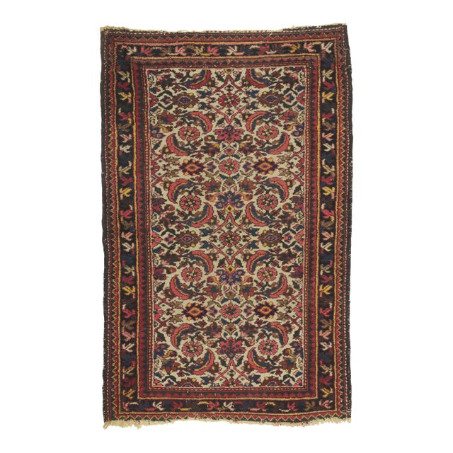 Early 20th Century Antique Persian Hamadan Rug, 02'07 X 04'00 For Sale