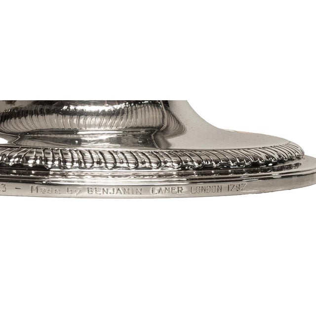 Antique George III Sterling Silver Soup Tureen Cover Benjamin Laver London 1787 For Sale - Image 17 of 18