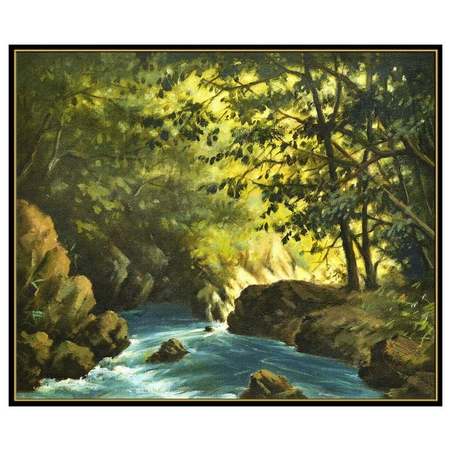 Message us to inquire about custom framing options! (Included for free with every purchase) The artwork here, "River...