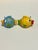 Late 20th Century Vintage Ceramic Whimsical Bubble Fish Salt and Pepper Shakers For Sale - Image 5 of 7
