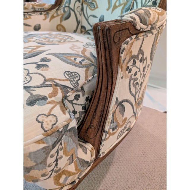 Ecru 1990s Ethan Allen "Camille" Chair, 2 Available For Sale - Image 8 of 12