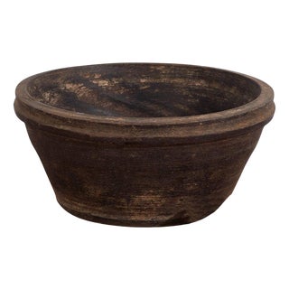 Antique Tibetan Wooden Bowl For Sale