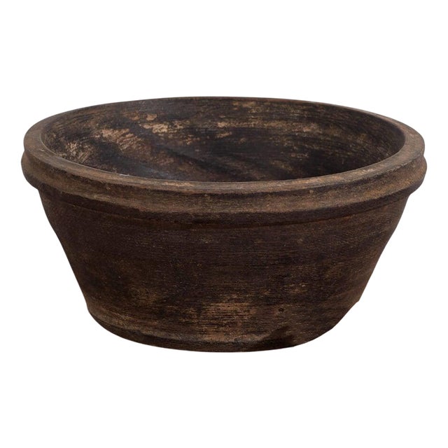 Antique Tibetan Wooden Bowl For Sale