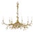 Brilliant Gold Lennox Branching Leaf Chandelier For Sale