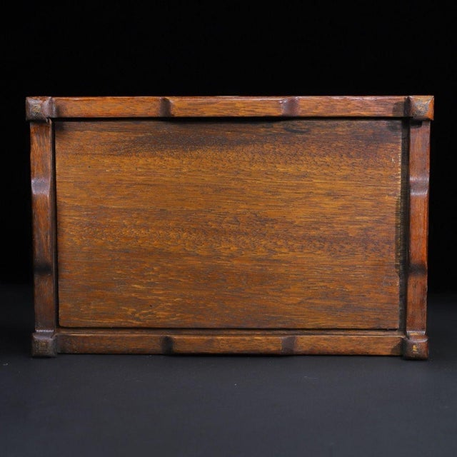 Wood Huali Rosewood Tray Box Inlaid With Mother-of-Pearl For Sale - Image 7 of 10