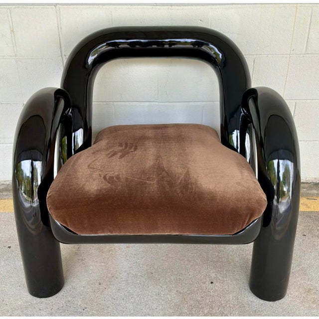 Contemporary Caracole Italian Modern Gelee Accent Chair For Sale - Image 3 of 8