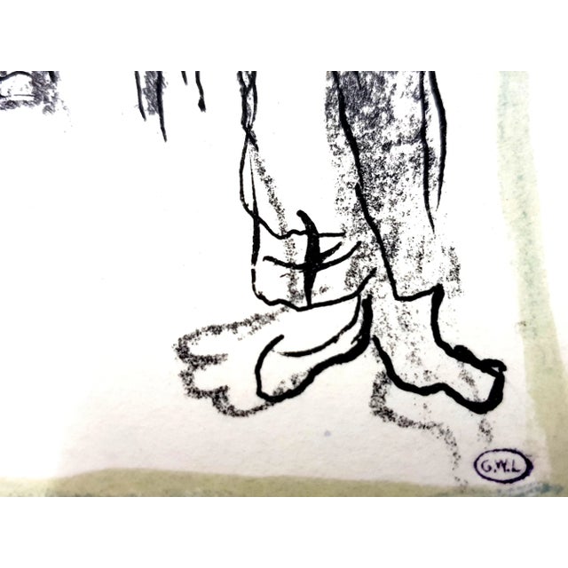 Marc Chagall - Hommage à Julien Cain - Original Lithograph 1968 For Sale - Image 3 of 7