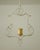 1950s White Painted Metal Pendant For Sale - Image 9 of 10