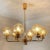 Large Gold-Plated Blown Glass Chandelier in the Style of Brotto, Italy, 1970s For Sale - Image 11 of 18