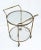 Round Brass Bar Trolley with Bottle Holder by Maison Baguès, 1950s For Sale - Image 4 of 9
