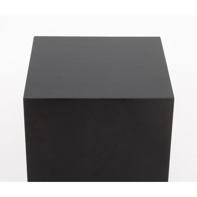 Modern Modern Ebonized Wood Rectangular Pedestal For Sale - Image 3 of 5