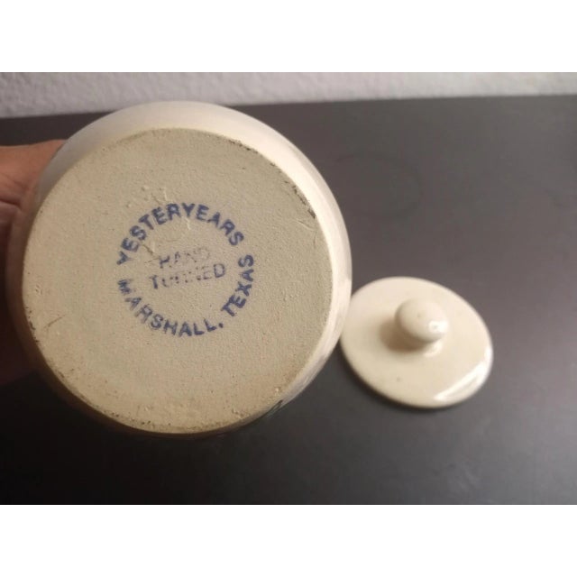 1960s 1960s Marshall Pottery Texas Hand Turned Crock Canister For Sale - Image 5 of 8