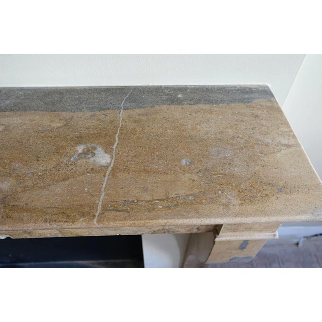 Stone Antique Natural Stone Fireplace Mantel For Sale - Image 7 of 9