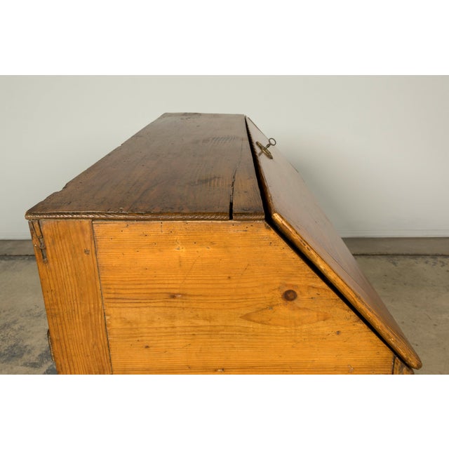 Early 19th Century French Provincial Pine Secretary For Sale - Image 11 of 18