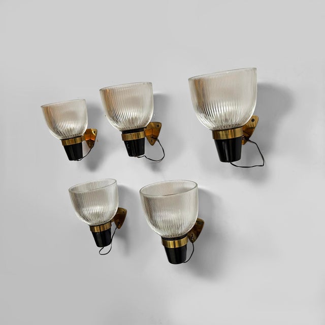 Azucena Mid-Century Modern Italian LP5 Wall Lamps by Dominioni for Azucena, 1960s, Set of 5 For Sale - Image 4 of 18