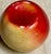 Mid 20th Century Red & Yellow Alabaster Apple Decoration Paperweight Decoration For Sale - Image 11 of 11