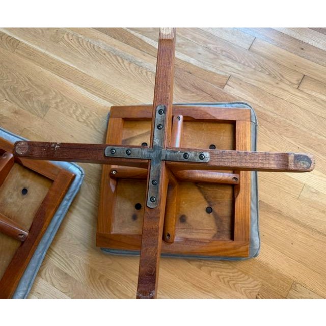 Mid Century Scandinavian Modern Foot Stool in the Style of Lied Mobler For Sale - Image 15 of 18