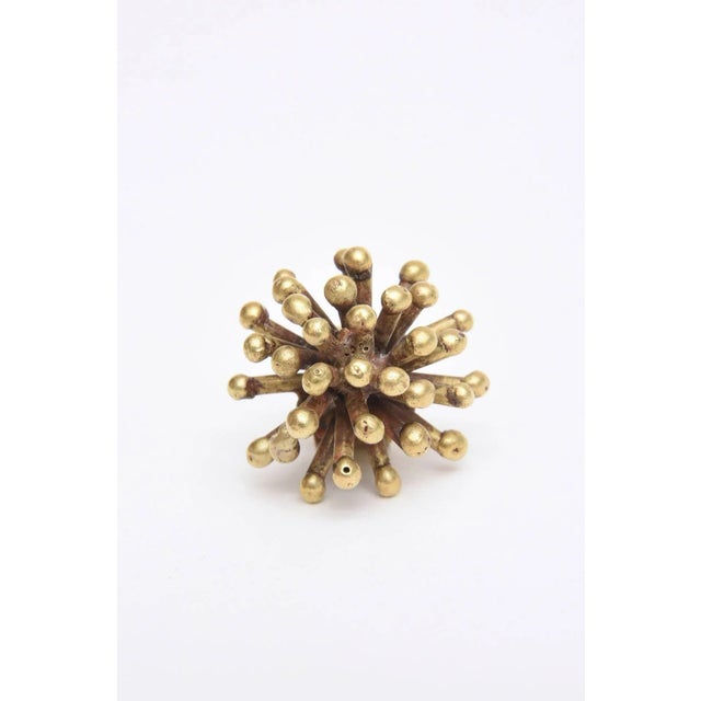 Modern Vintage Bronze Studio Sputnik Starburst Sculptural Ring Attributed to Pal Kepenes Size 4.75 For Sale - Image 3 of 8