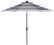 2020s Resistant Fashion Line 9 Ft Auto Tilt Umbrella in Grey & White For Sale - Image 5 of 5