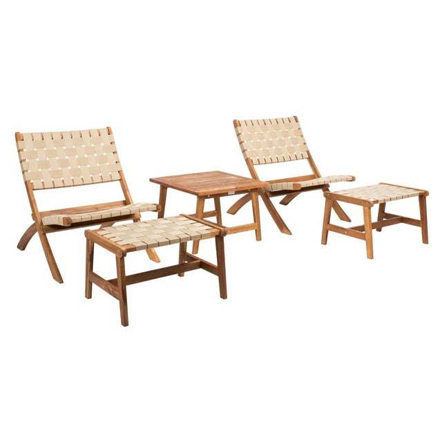 Brown Darryl 5 Piece Living Set - Natural For Sale - Image 8 of 9