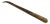 Mid-Century Modern Brass Shoehorn, 1940s For Sale